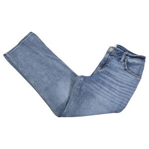 Hollister Wom 6/28R Low Rise Relaxed Straight Leg Jeans Light Wash Everyday Y2K